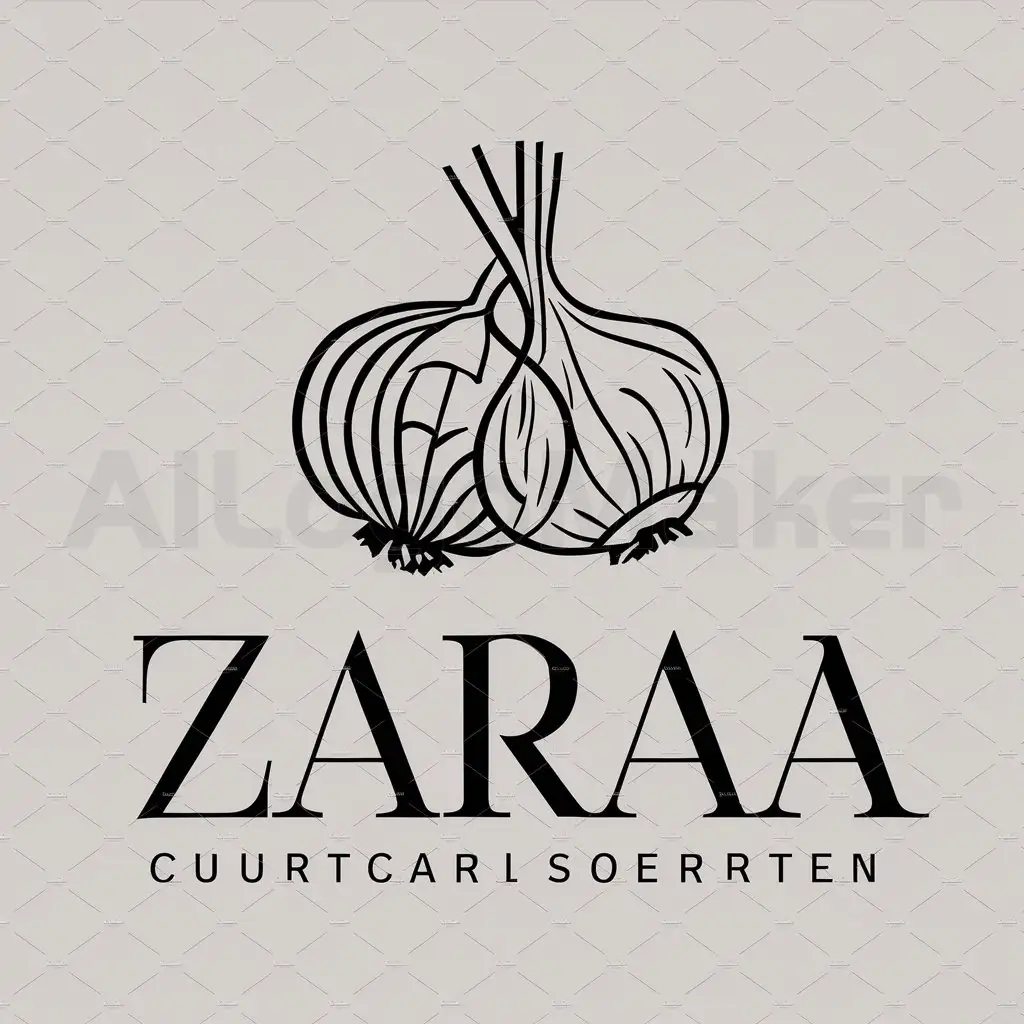 LOGO-Design-For-Zaraa-Vibrant-Onions-and-Garlic-on-a-Clear-Background