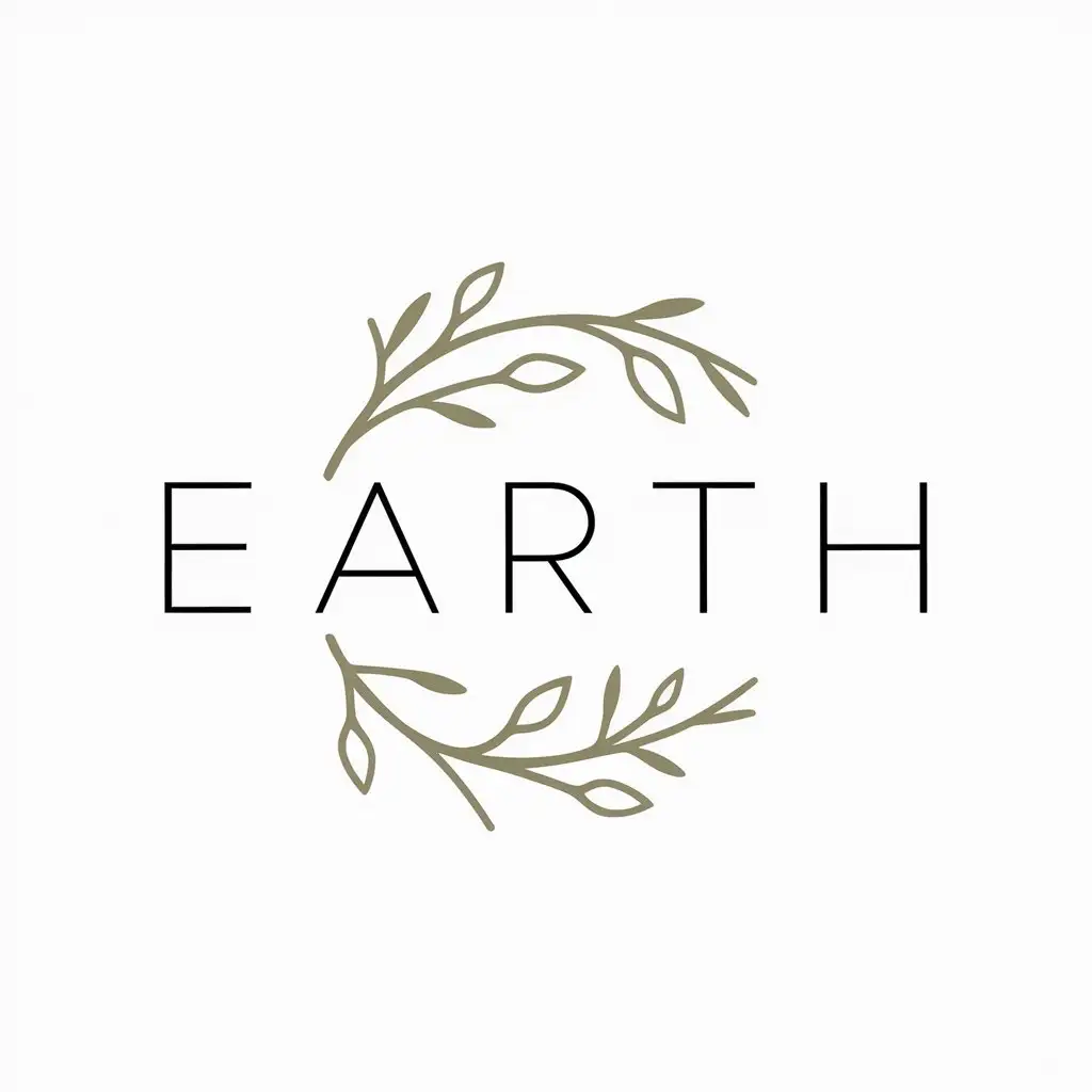 LOGO-Design-For-Earth-Minimalistic-Branches-and-Leaves-Symbol-for-Nonprofit-Industry