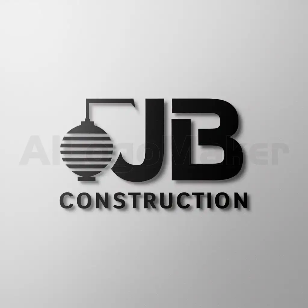 a logo design,with the text "JB", main symbol:gobo,Moderate,be used in Construction industry,clear background