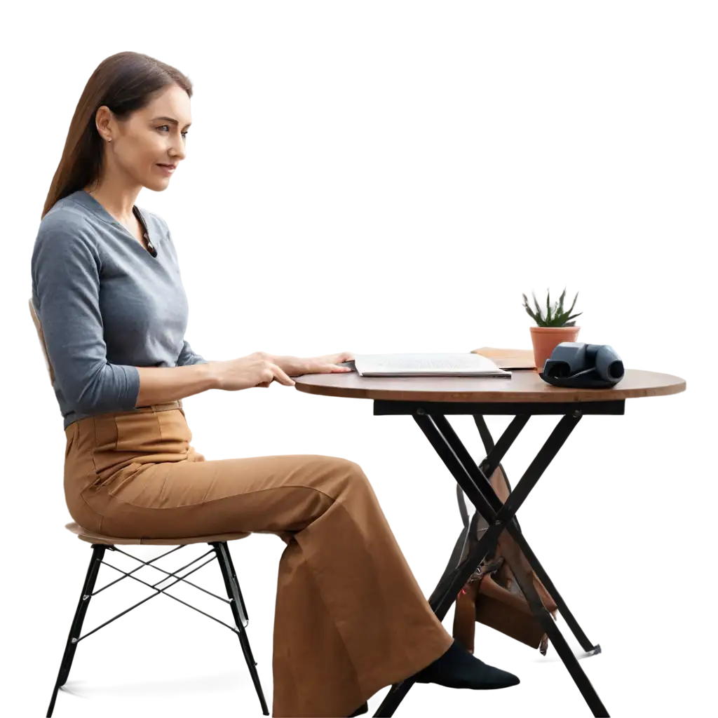 create home sitting person
