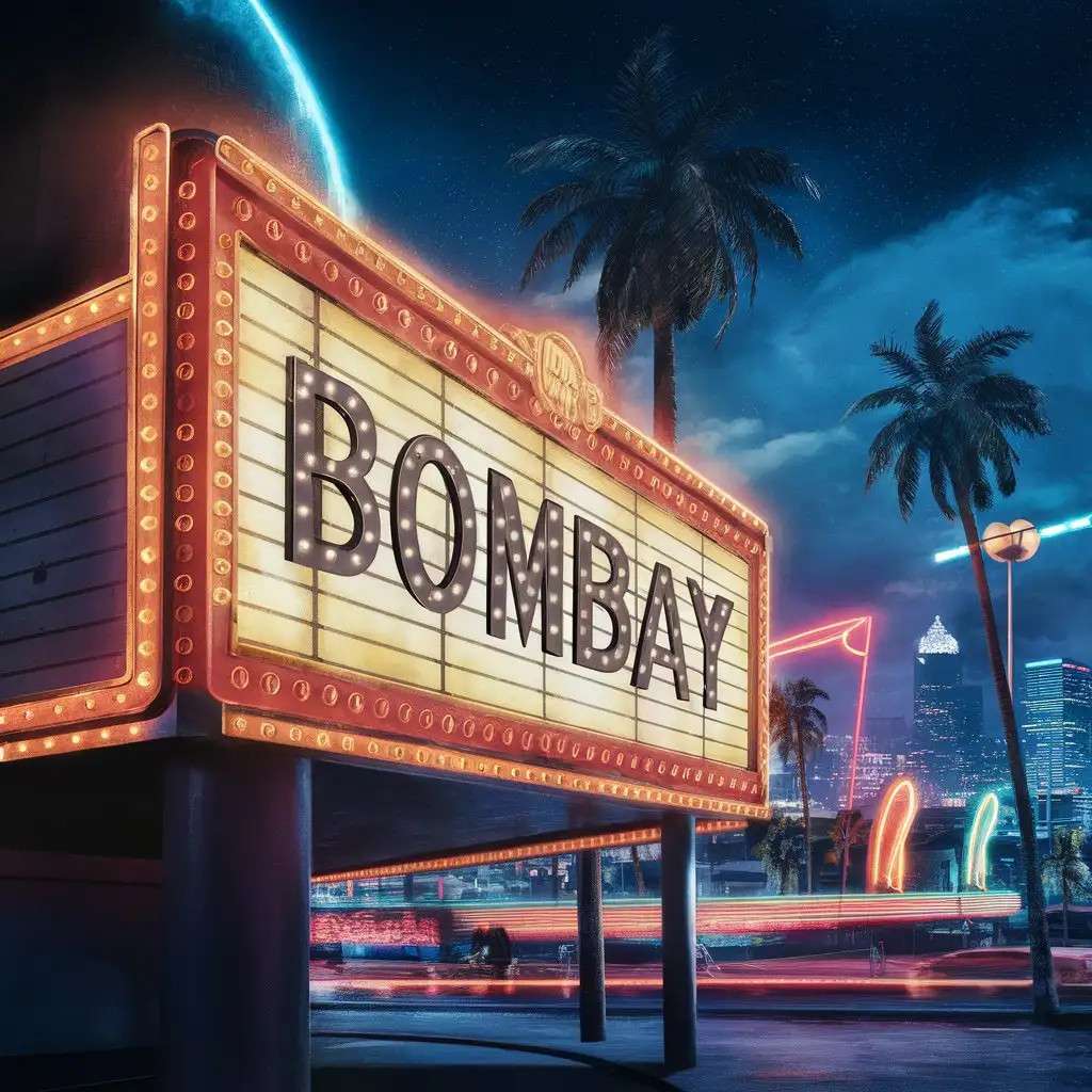 3D Album Cover BOMBAY with Los Angeles Summer Vibe
