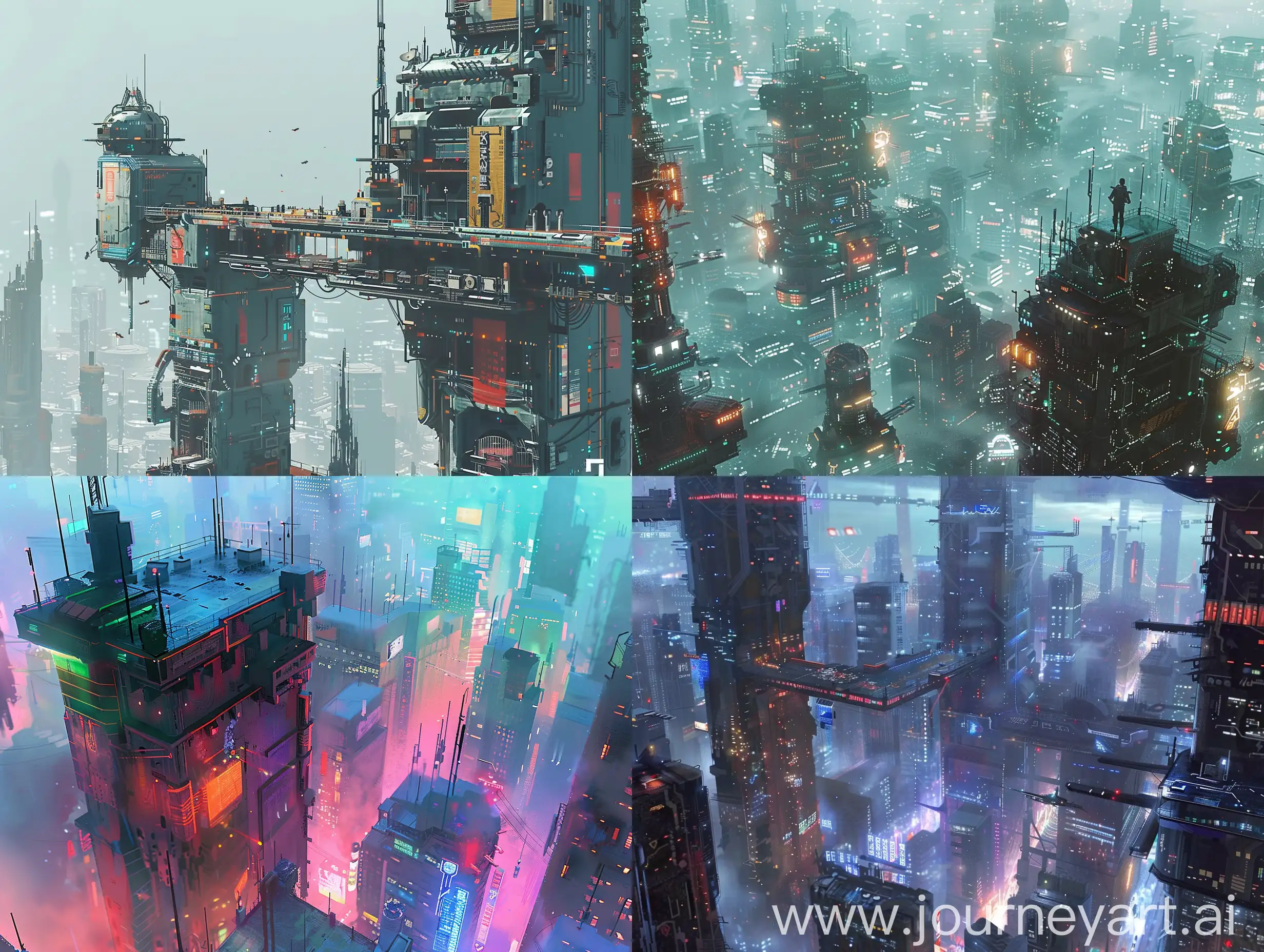 Cyberpunk-Scatter-Complexed-City-Minimalistic-Concept-Art