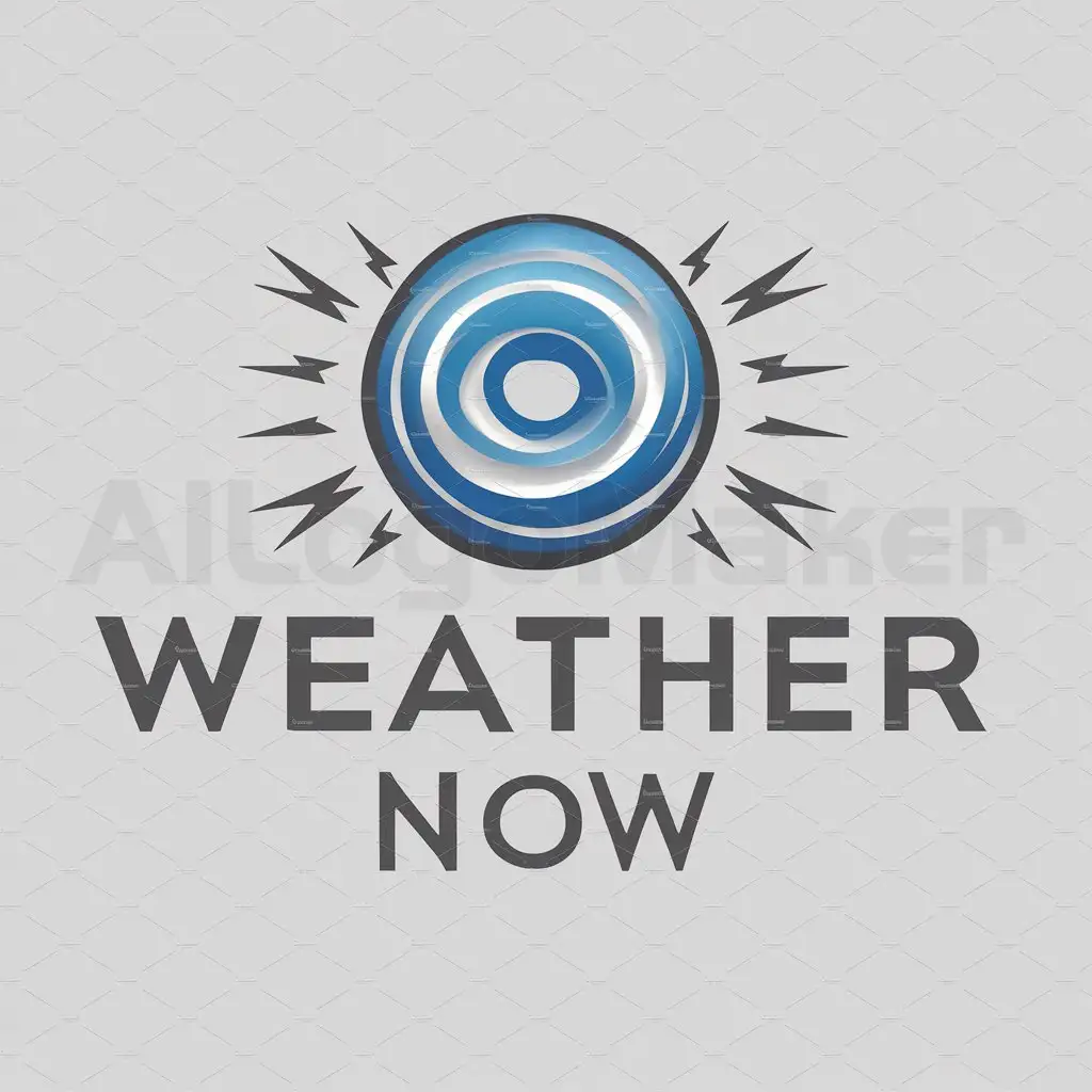 a logo design,with the text "Weather Now", main symbol:storm,Moderate,clear background