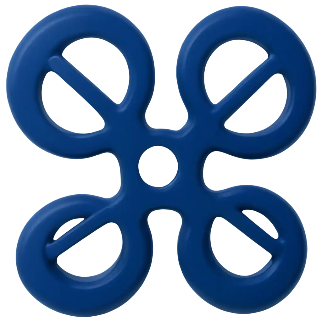 HighQuality-2D-Blue-Fidget-Spinner-PNG-Enhance-Your-Designs-with-Crisp-Graphics