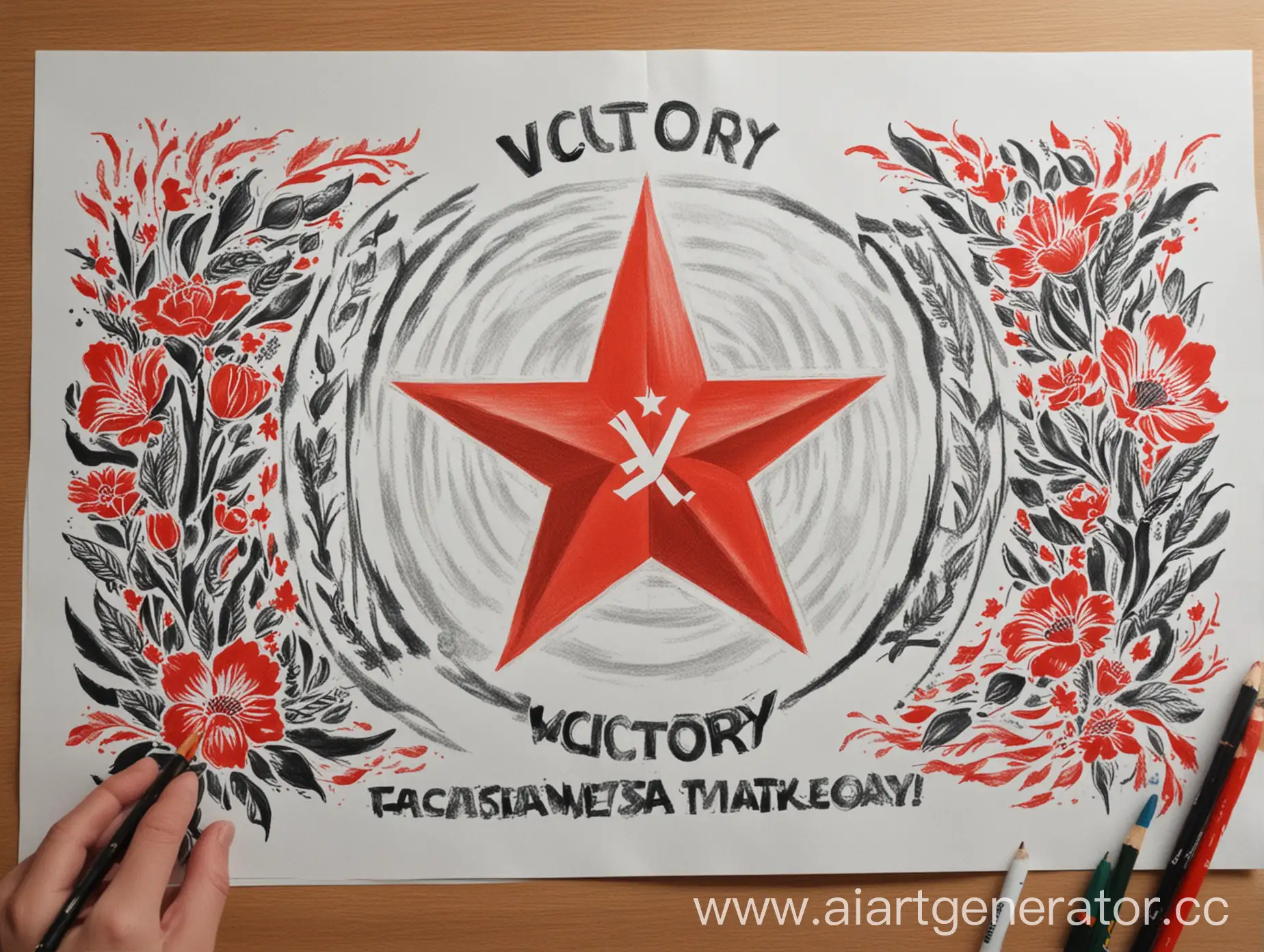 Victory-Day-Poster-Honoring-May-9th-with-Russian-Symbolism