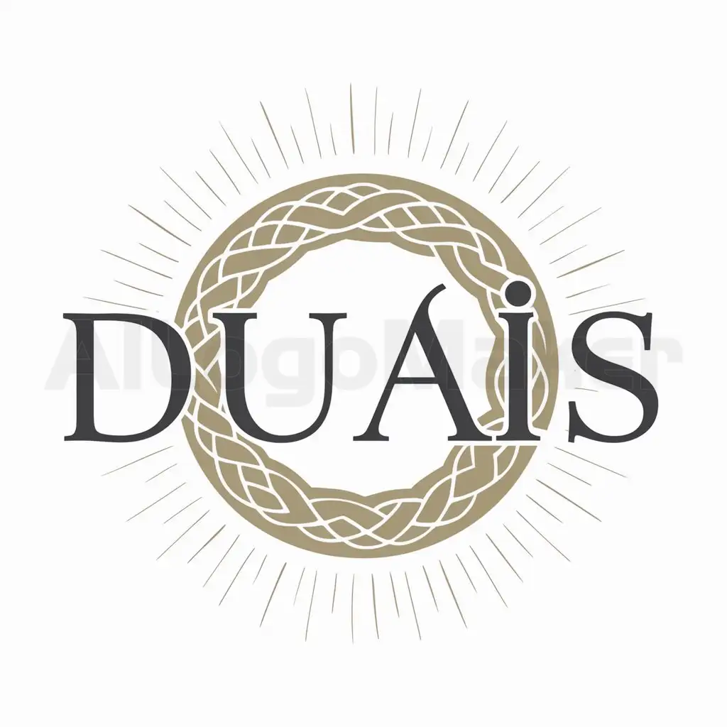a logo design,with the text "DUAIS", main symbol:a celtic circle,Moderate,be used in Nonprofit industry,clear background