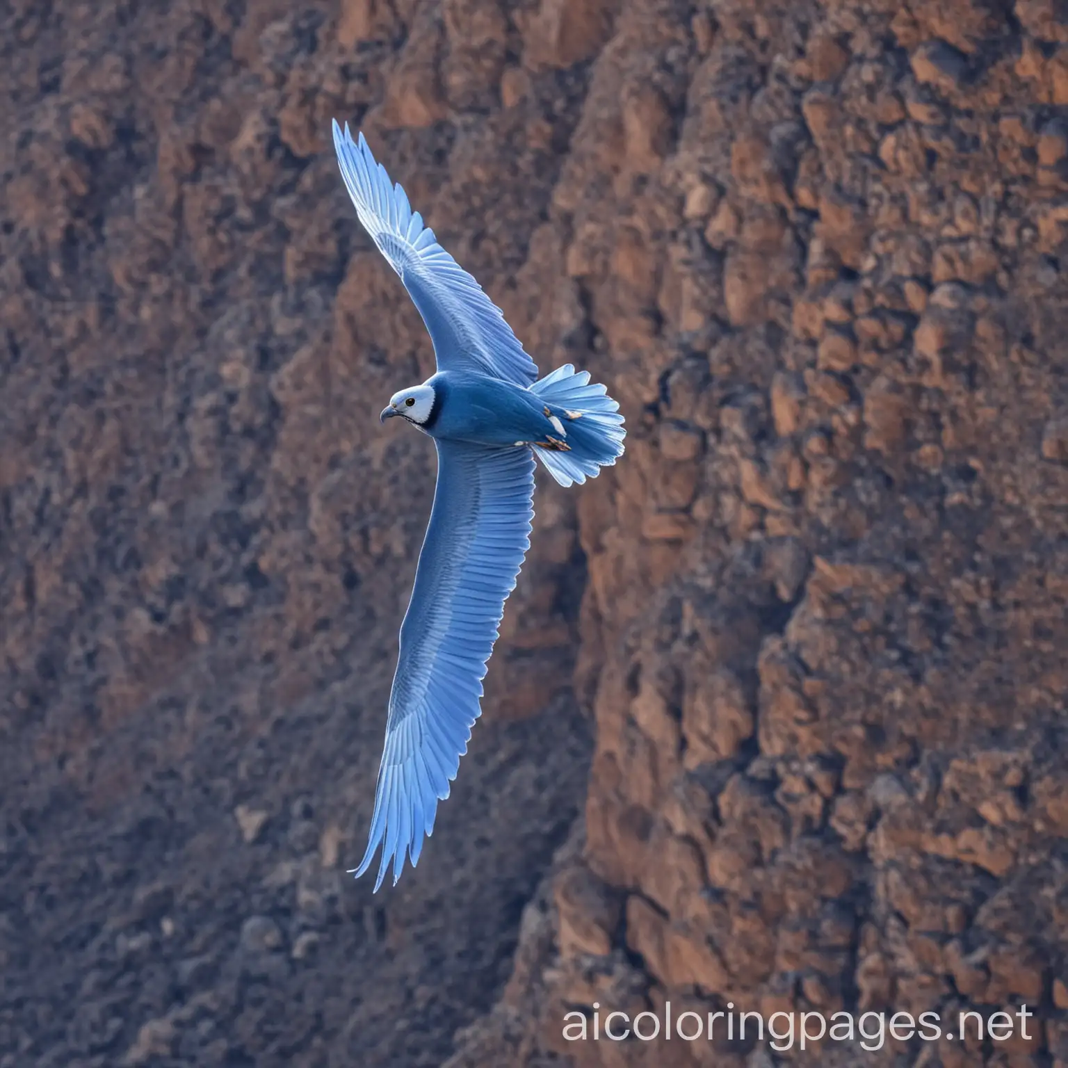 Blue-Butterfly-Flying-Over-Mount-Teide