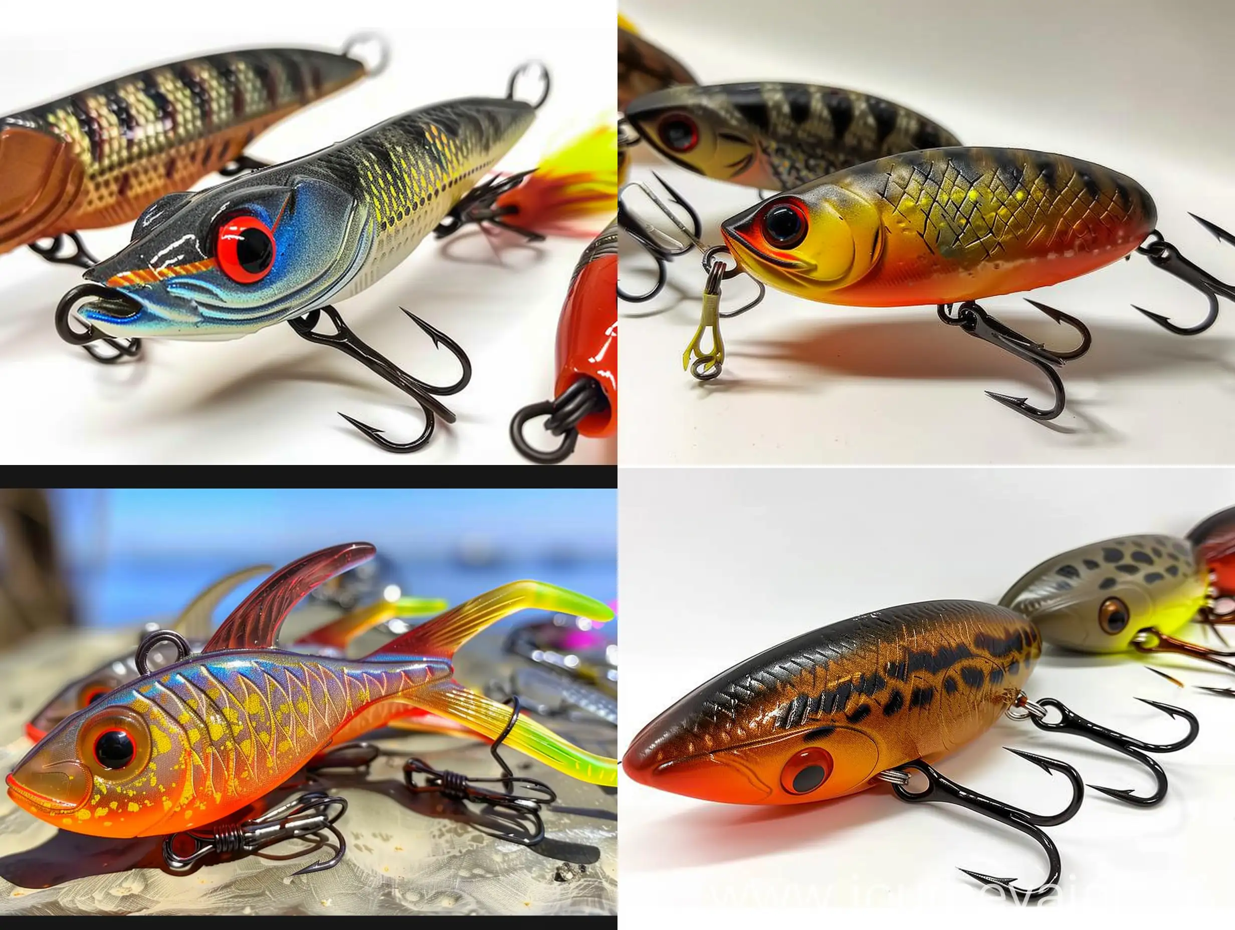 Colorful-Fishing-Lures-on-Display