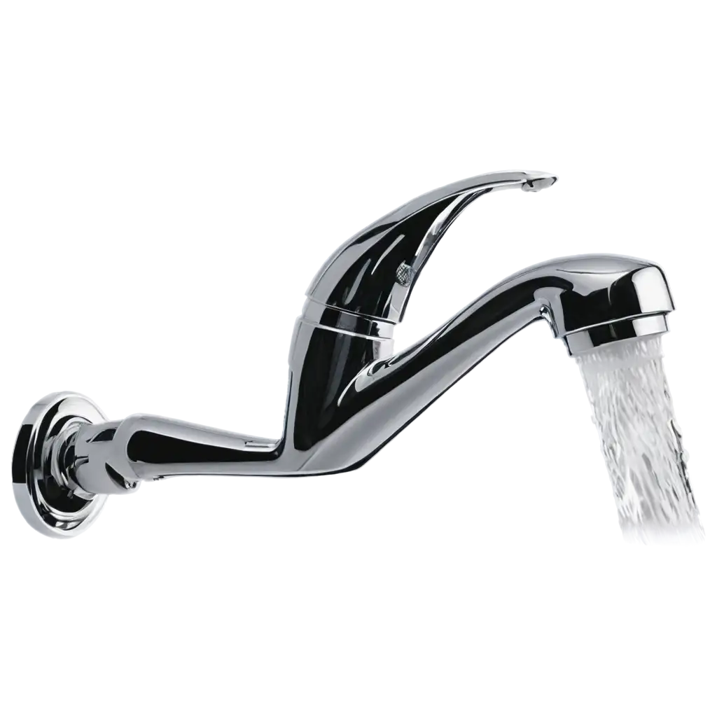HighQuality-PNG-Image-of-a-Water-Faucet-with-Flowing-Water