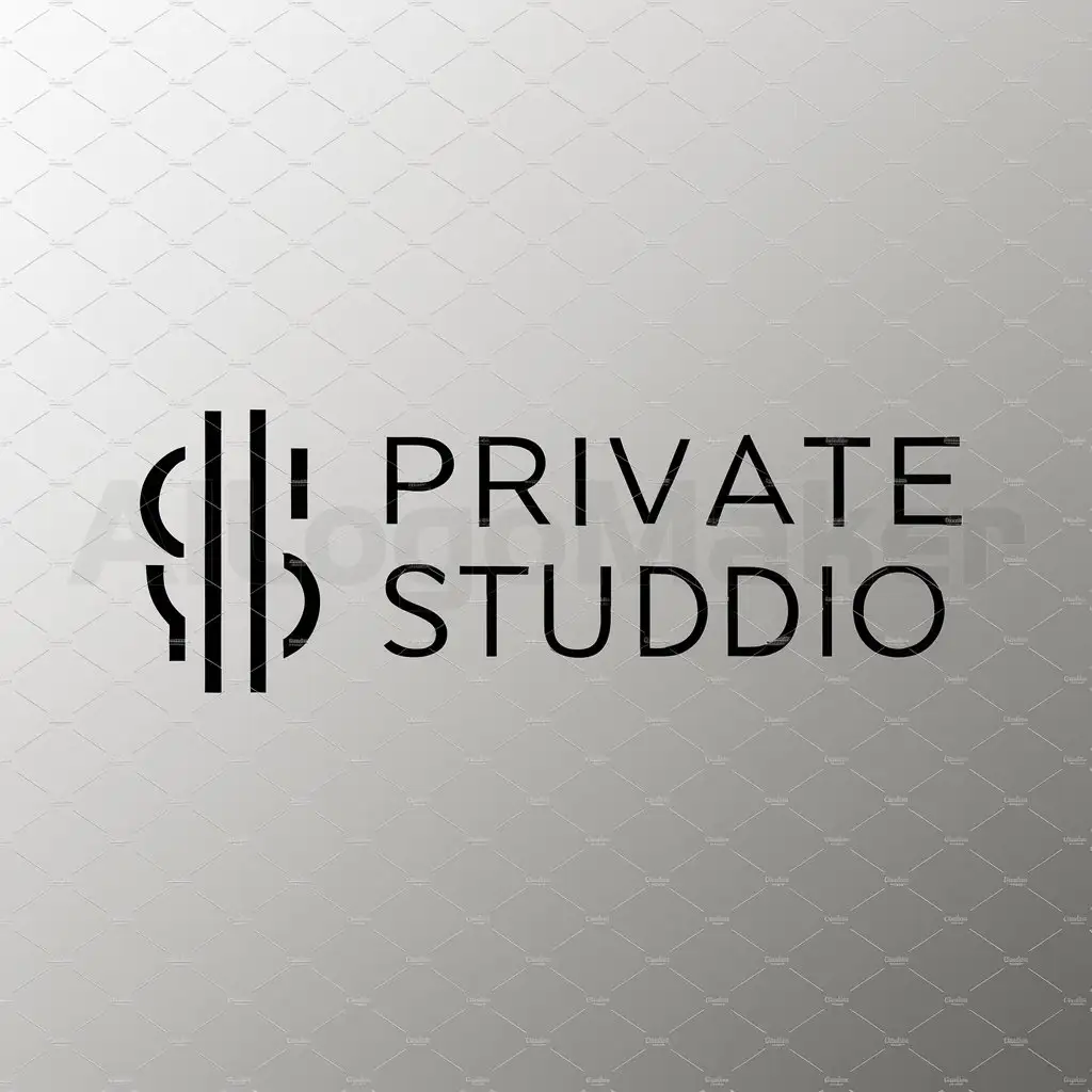 a logo design,with the text "Private Studionn", main symbol:Programming,Minimalistic,be used in Finance industry,clear background