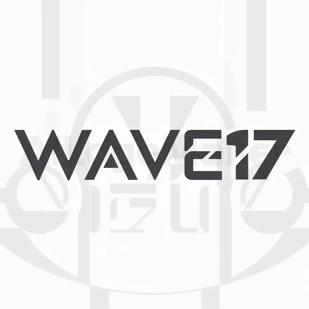 a logo design,with the text 'WAVE17', main symbol:dj,Moderate,be used in Events industry,clear background
