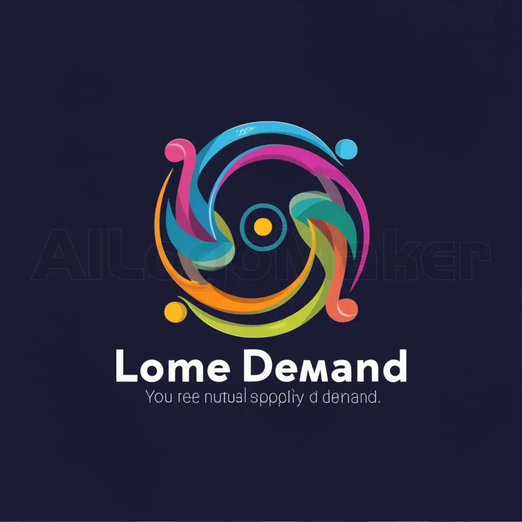 a logo design,with the text "expressing the mutual rush of supply and demand, leaping into the dance of friendship", main symbol:Together. Manner. Whirlpool,Moderate,be used in Internet industry,clear background