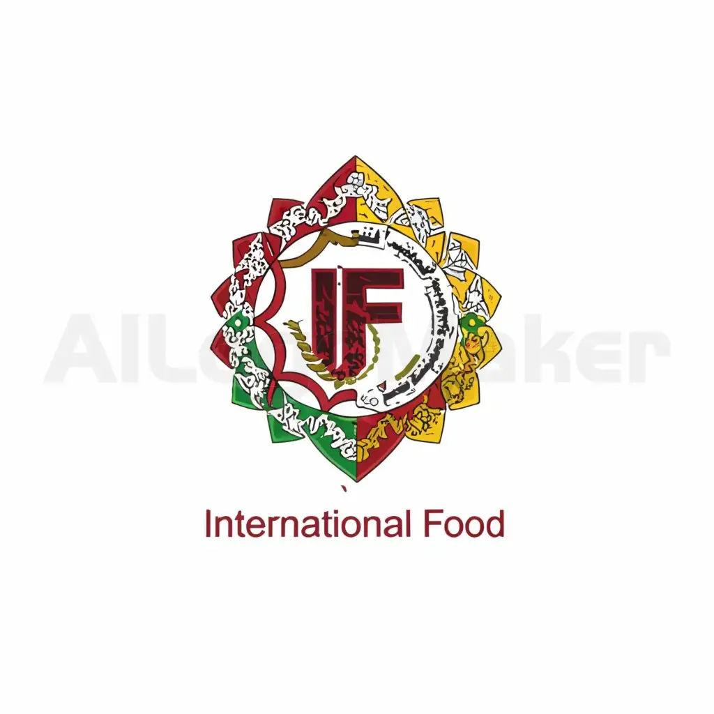 LOGO-Design-For-IF-International-Food-Fusion-of-Iraqi-and-Mexican-Flags-with-Clear-Background