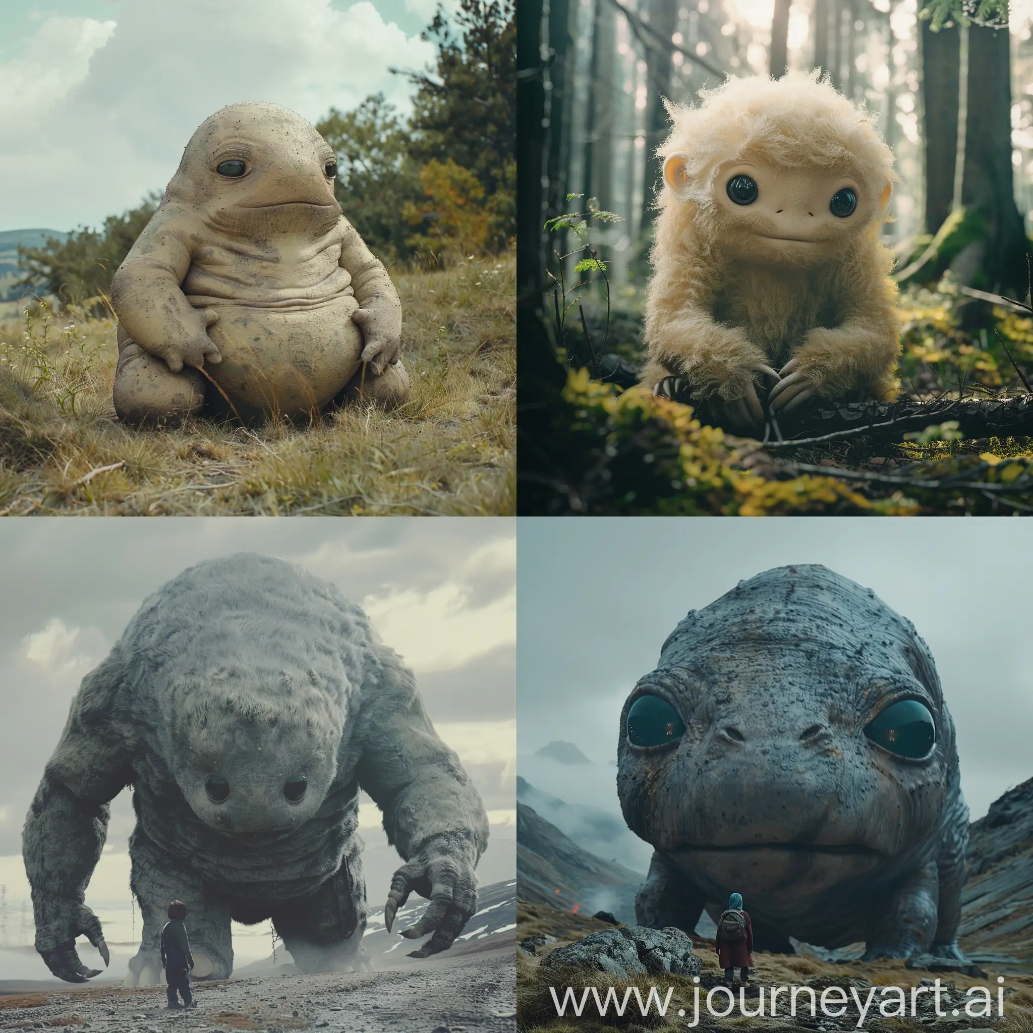 Adorable-Giant-Creature-in-Realistic-VHS-Style-Setting