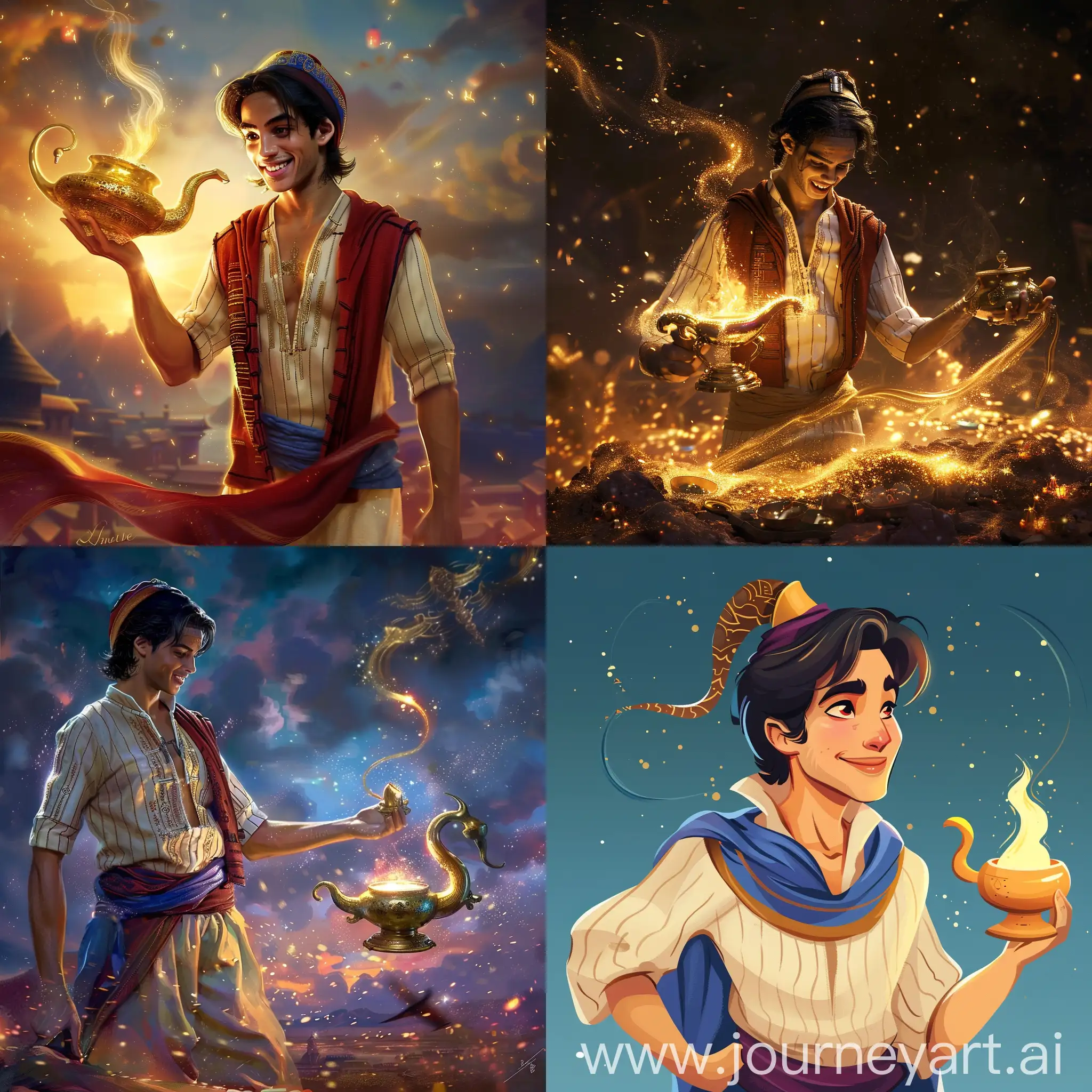 Eastern-Fairy-Tale-Aladdin-with-Genie-and-Lamp