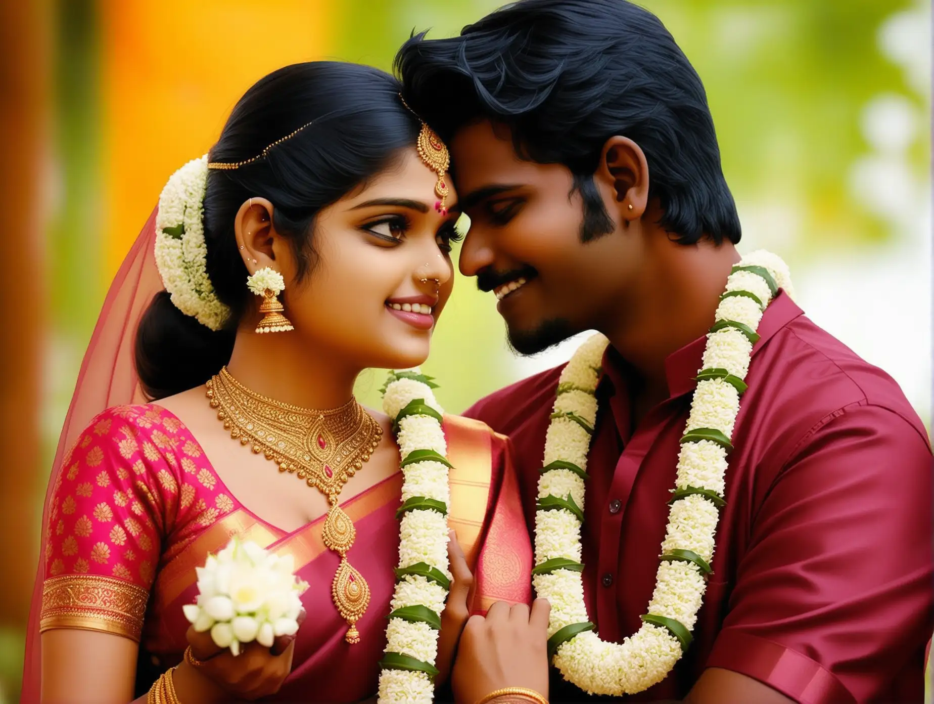Traditional-Tamil-Couples-in-Elegant-Attire