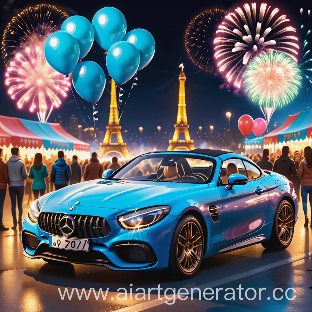 Celebrating-Seryozhas-Birthday-with-Festive-Cake-on-Blue-Car