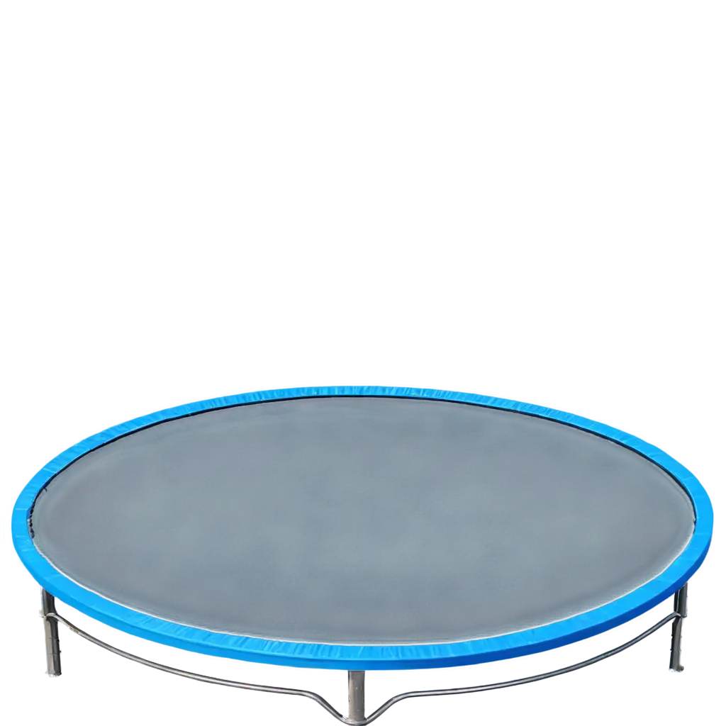 blue trampoline illustration with no net 