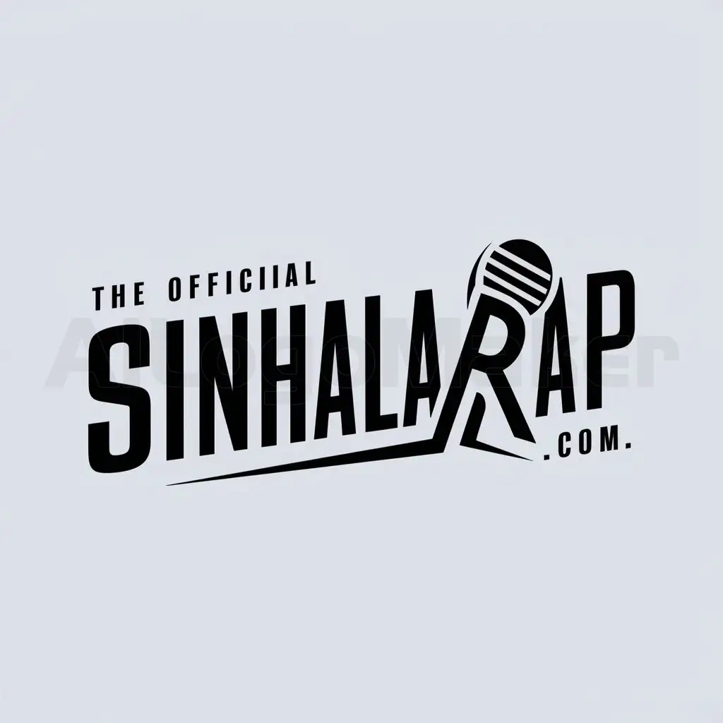 a logo design,with the text "The official Sinhala rap Site", main symbol:Sinhalarap.com,Moderate,be used in Entertainment industry,clear background