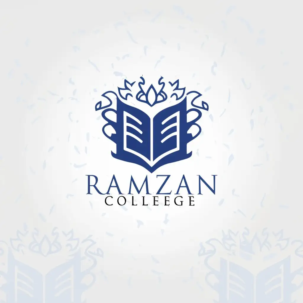a logo design,with the text "Ramzan College", main symbol:college logo,Moderate,be used in Education industry,clear background
