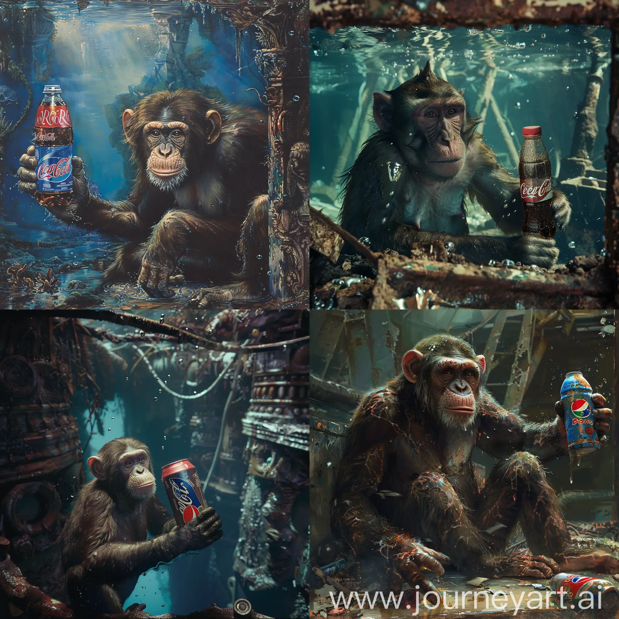 Monkey-Discovers-Pepsi-in-Lost-Atlantis