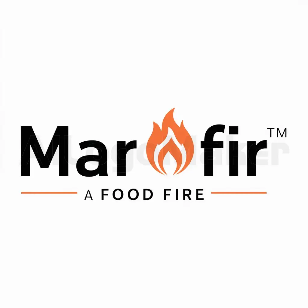 a logo design,with the text "Mar-Fir", main symbol:Food,Moderate,be used in Others industry,clear background