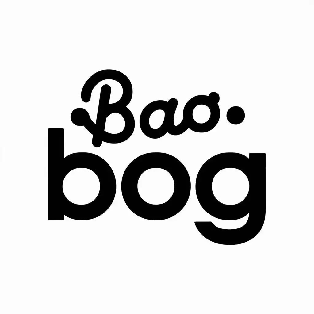 a logo design,with the text "BOG", main symbol:bao bao,Moderate,clear background