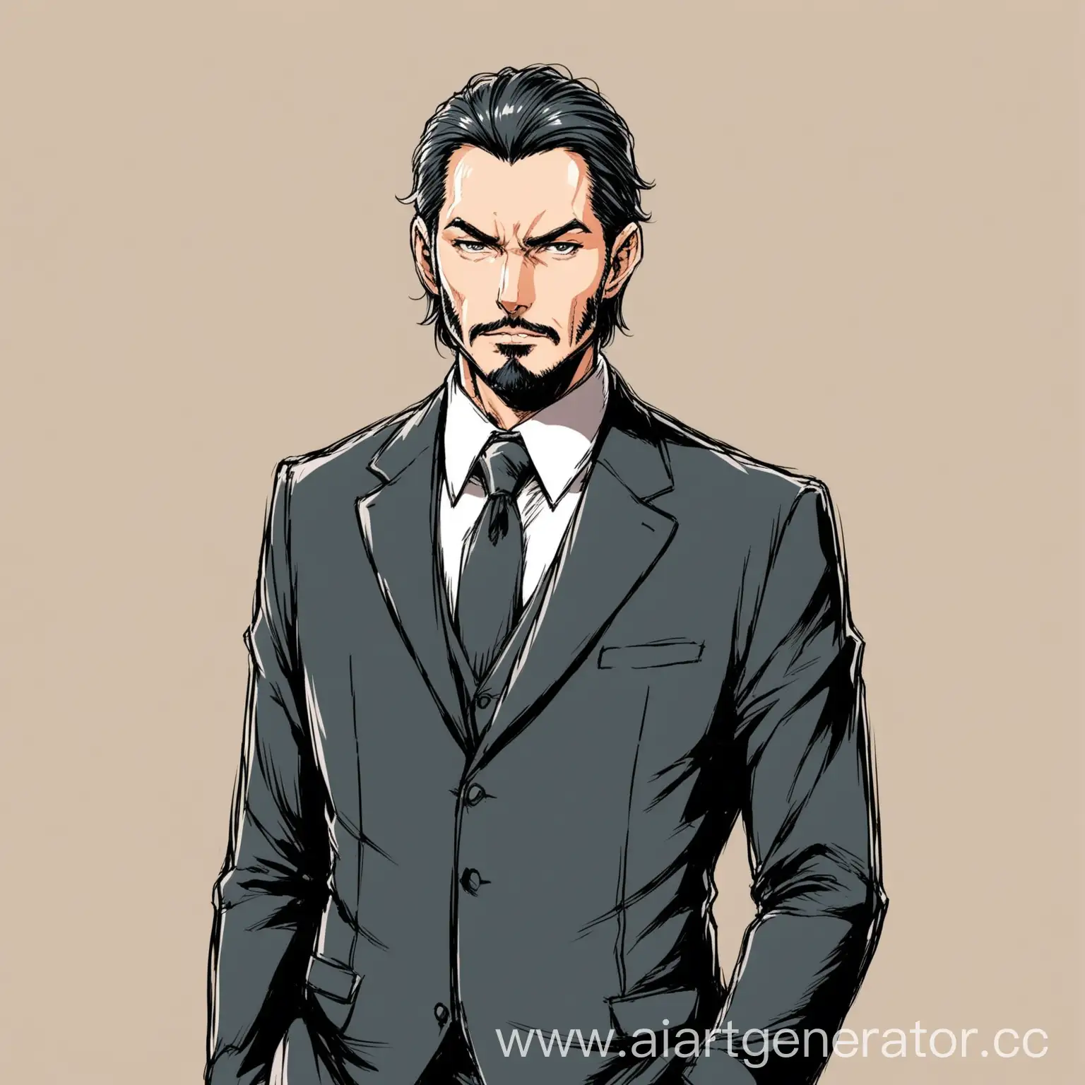 Middleaged-Englishman-in-AnimeStyle-Suit-Illustration