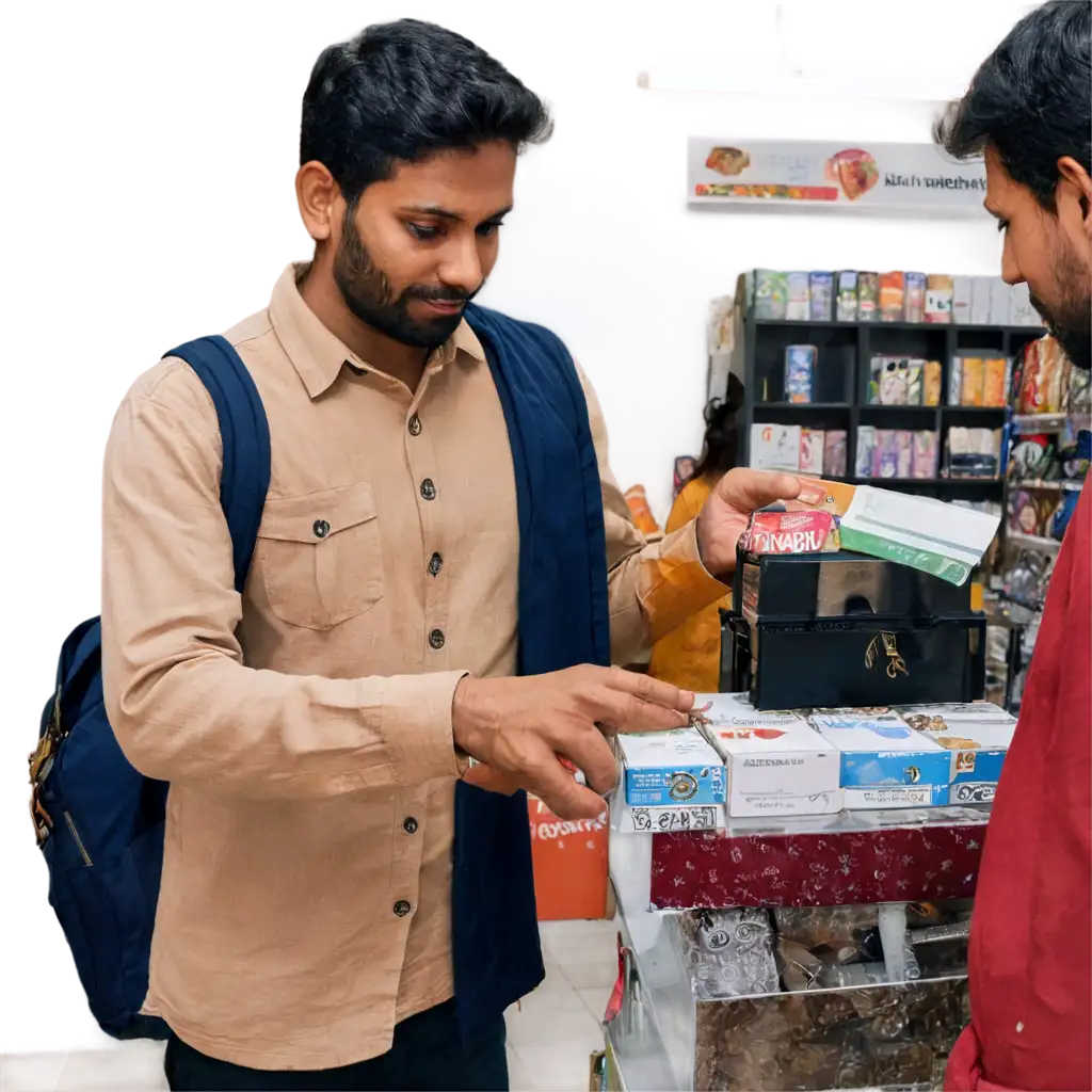 HighQuality-PNG-Image-of-an-Indian-Man-Purchasing-from-a-Local-Store