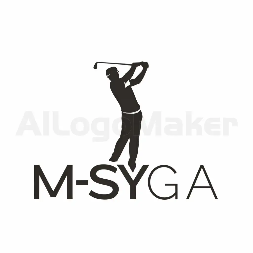 a logo design,with the text "MSYGA", main symbol:golf,Moderate,clear background