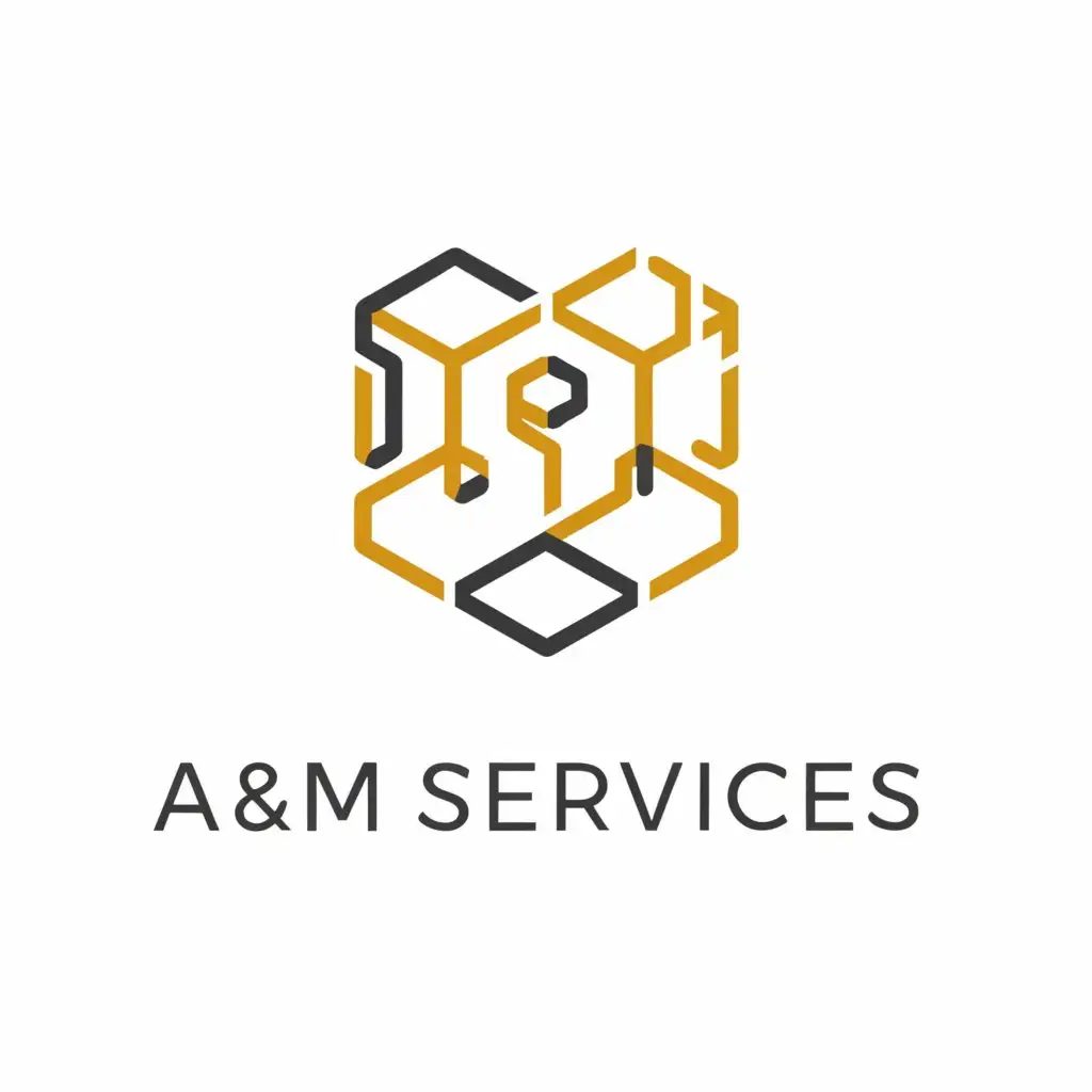 LOGO-Design-For-AM-Services-Elegant-Diamond-and-Honeycomb-Symbol-on-Clear-Background