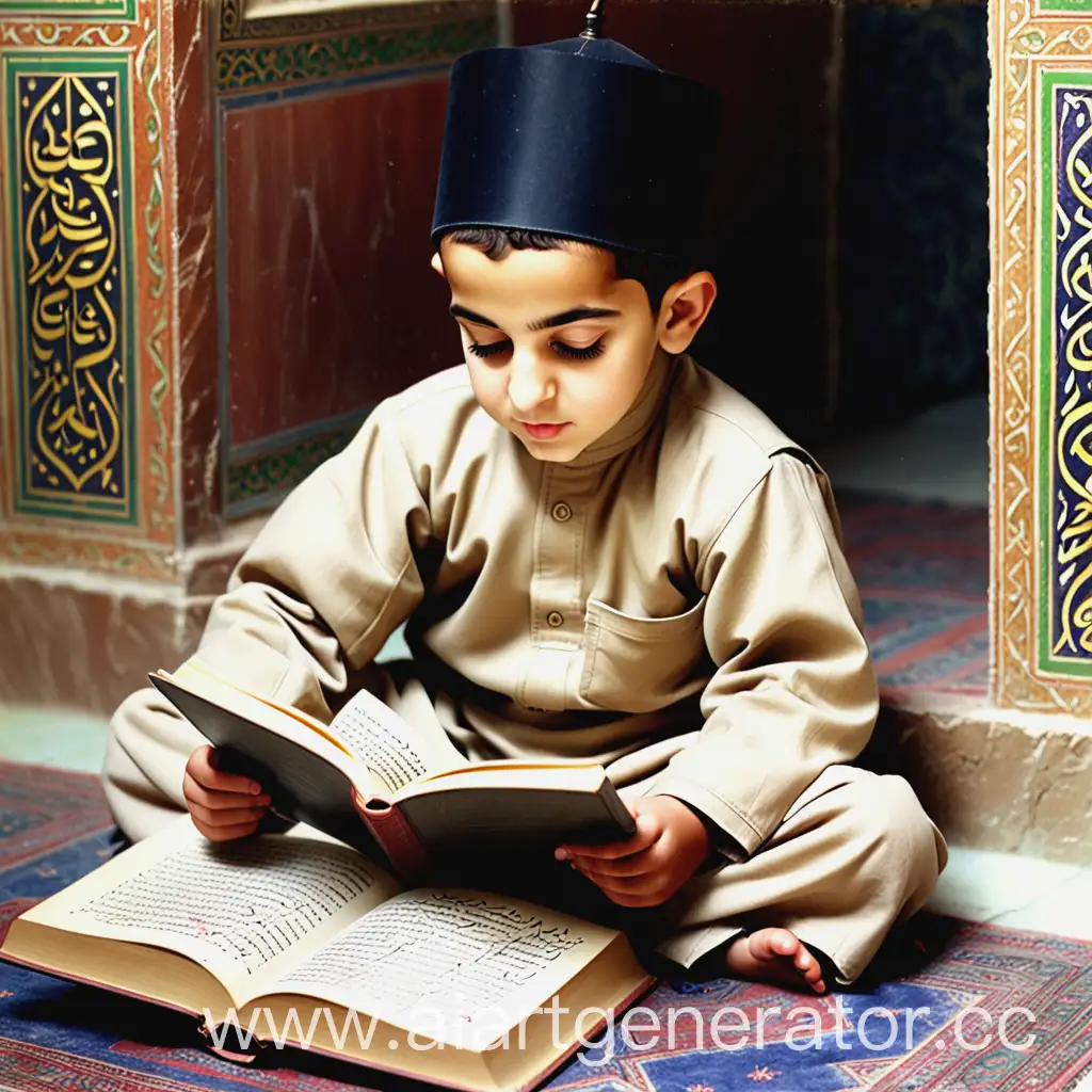 AlKhwarizmi-Engrossed-in-Childhood-Reading