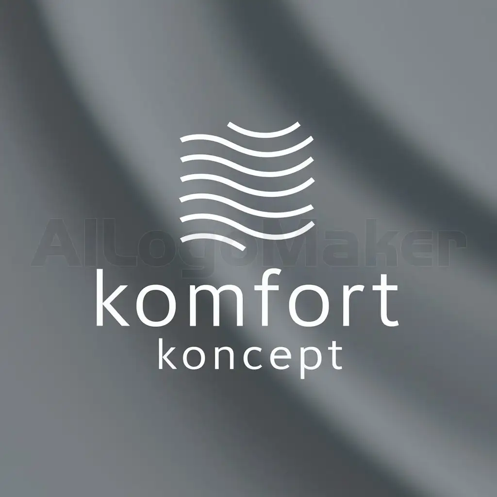 LOGO-Design-For-KOMFORT-KONCEPT-Abstract-Lines-on-a-Moderate-Clear-Background