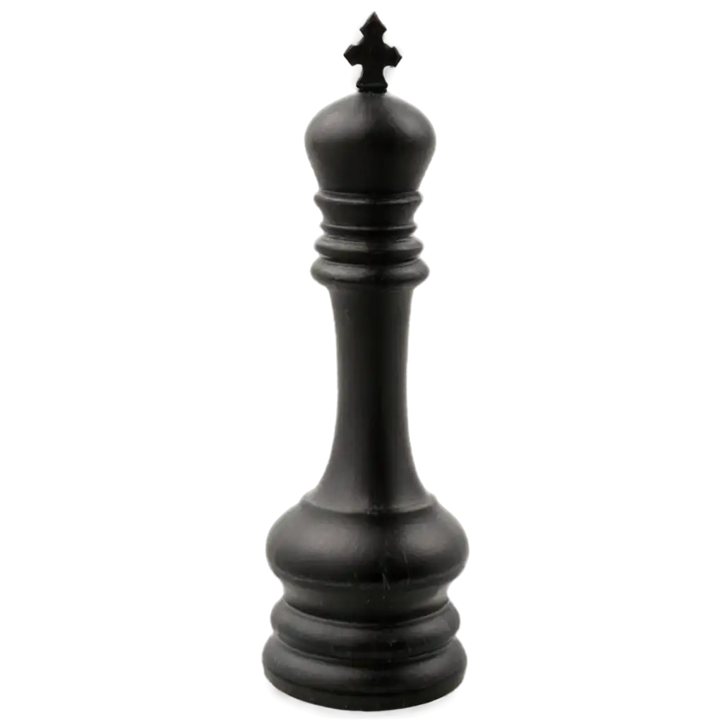 HighQuality-PNG-Image-of-a-Chess-Piece-Black-Bishop-Enhancing-Visual-Clarity-and-Detail