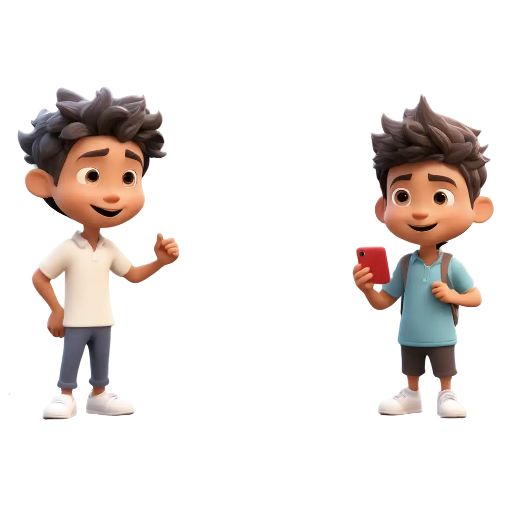 Children's screen time cartoon 3d
