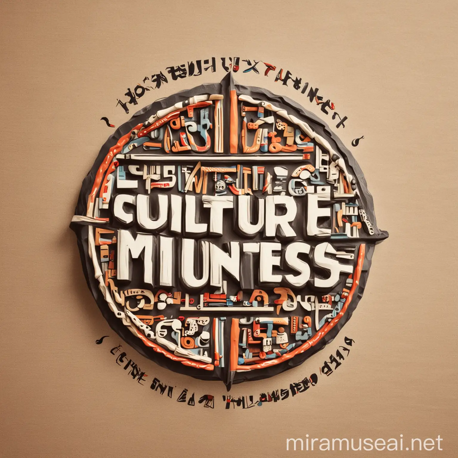 a cultural logo with culture minutes text