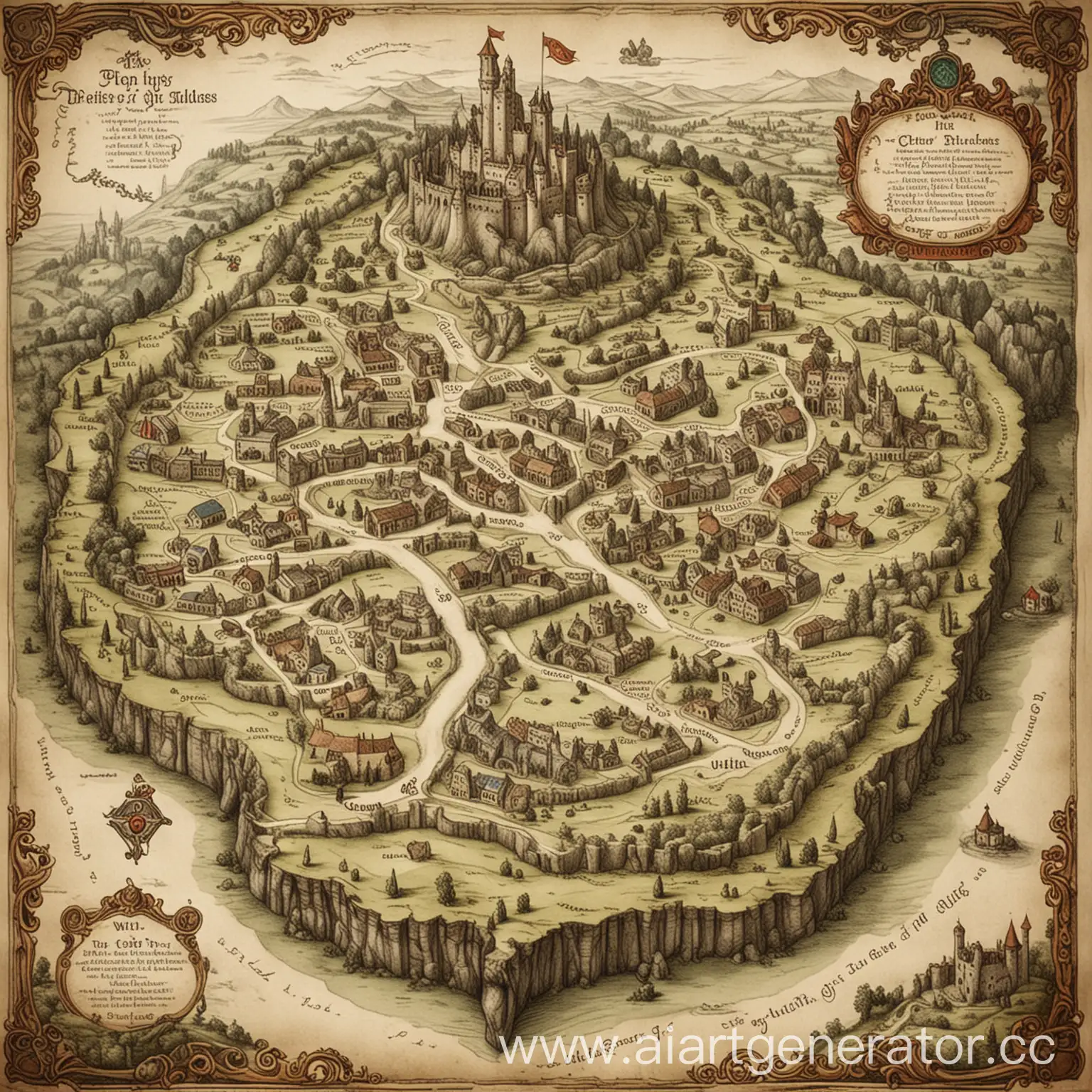 Topographical-Map-of-Wit-Path-of-Riddles-City-Cunning-Castle-of-Wit