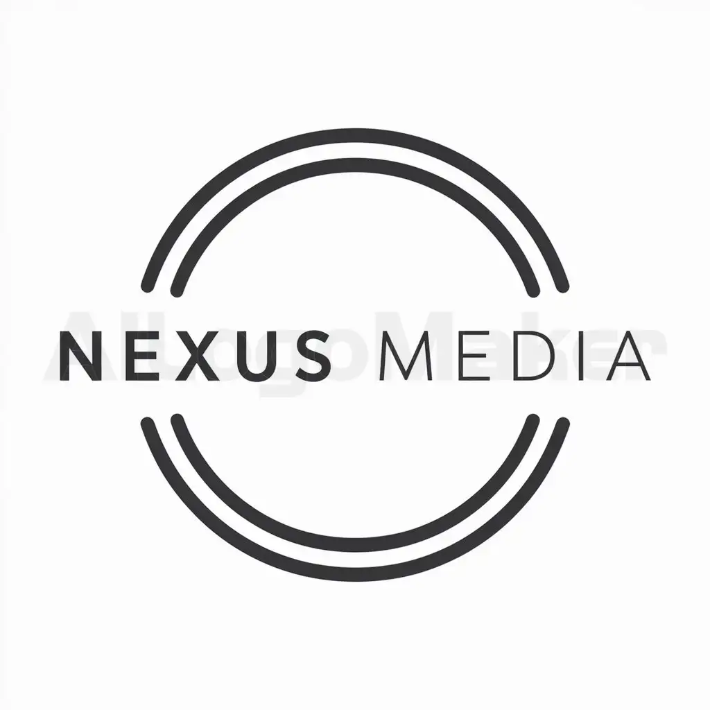 a logo design,with the text "Nexus Media", main symbol:Circle,Moderate,be used in Others industry,clear background