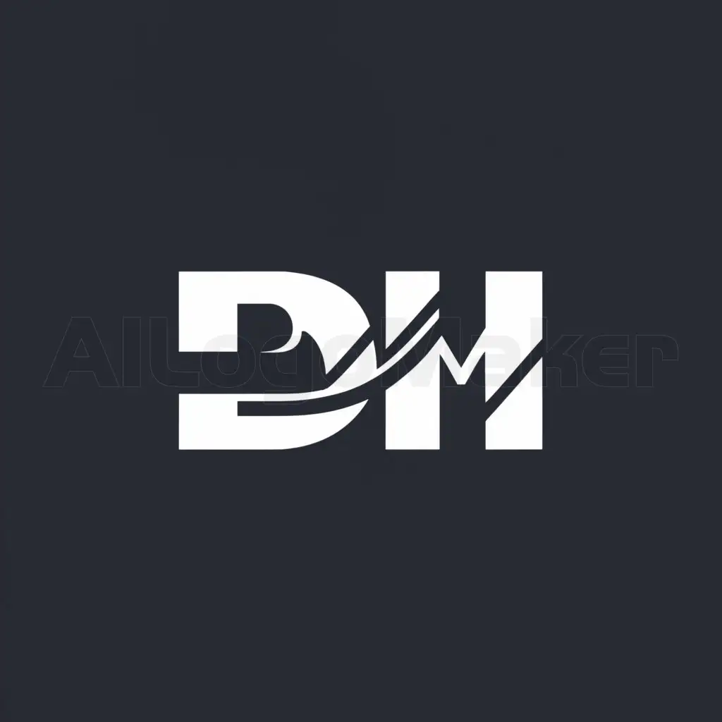 a logo design,with the text "DM", main symbol:DM,Moderate,clear background