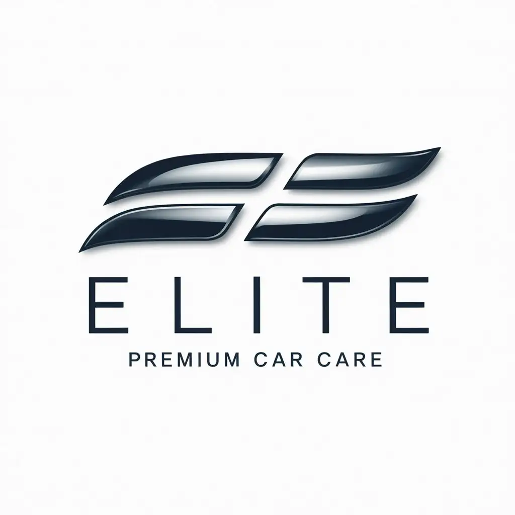 a logo design,with the text "ELITE", main symbol:Gloss,Moderate,be used in PremiumCarCare industry,clear background