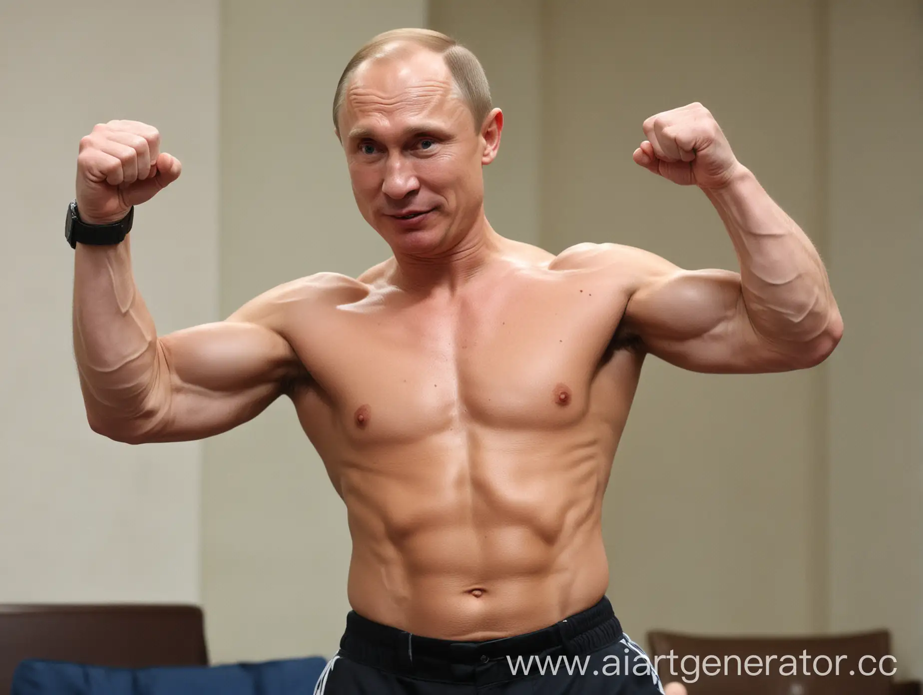 Крутейший и накачанный Путин