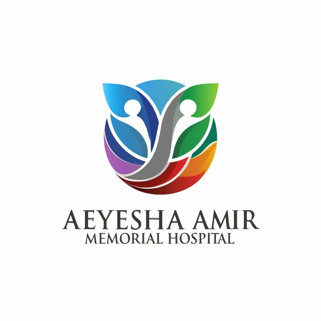 a logo design,with the text "Ayesha Amir Momerial Hospital", main symbol:Health For All,Moderate,be used in Medical Dental industry,clear background