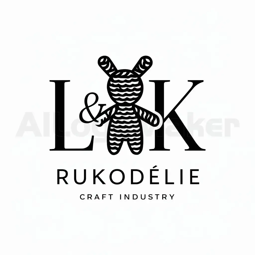 a logo design,with the text "L&K", main symbol:Crocheted toy and jewelry,Moderate,be used in Rukodelie industry,clear background