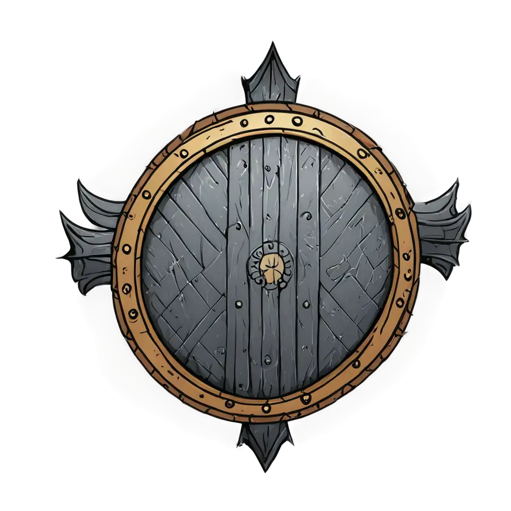 cartoon viking shield