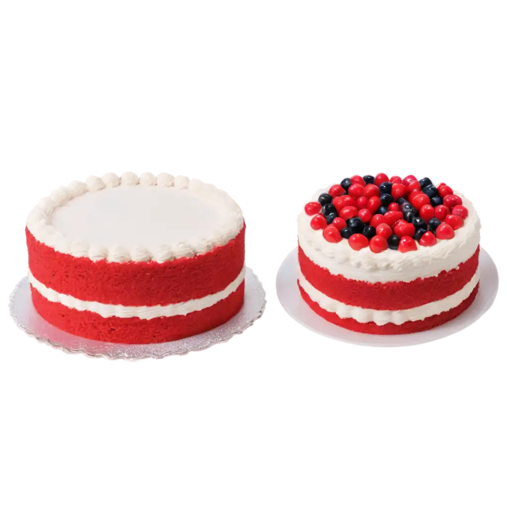 Red berry 3 layers cake