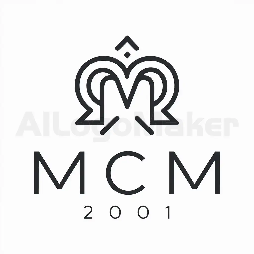 LOGO-Design-For-MCM-2001-Elegant-Corazon-y-Madre-Symbol-on-Clear-Background