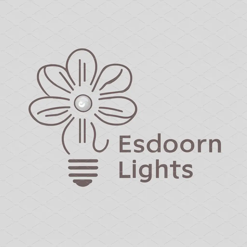 a logo design,with the text "Esdoorn lights", main symbol:Esdoorn,Moderate,clear background