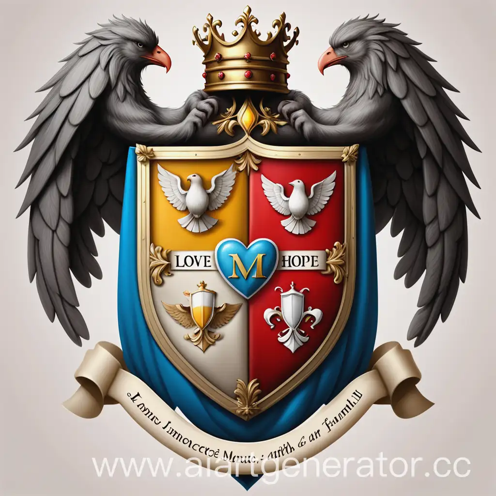 Family-Coat-of-Arms-with-Symbols-of-Love-Justice-and-Wisdom