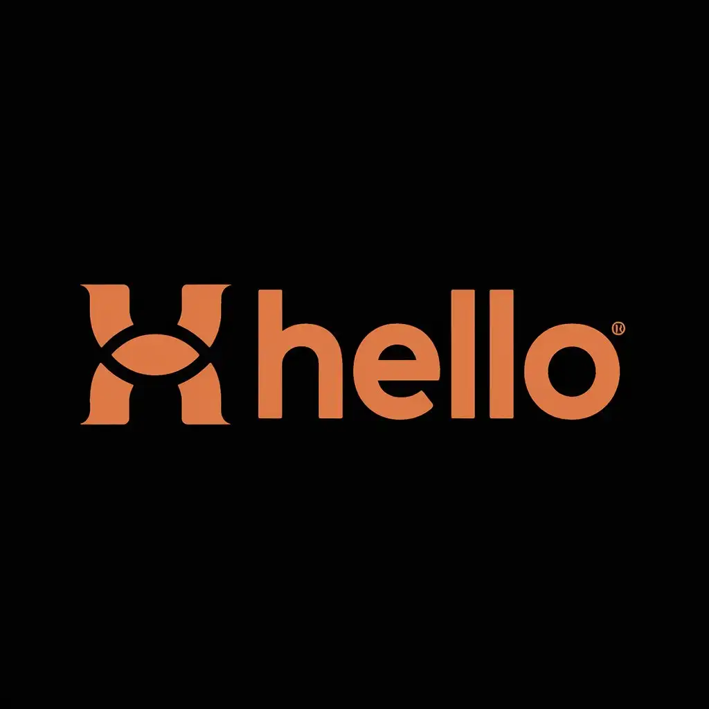 a logo design,with the text "Hello", main symbol:Hello,Moderate,clear background