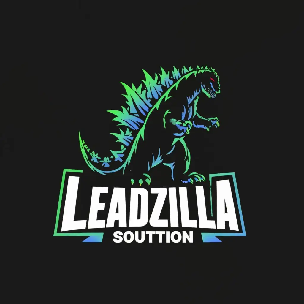 LOGO-Design-For-Leadzilla-Solutions-Powerful-Godzilla-Symbol-for-Internet-Industry